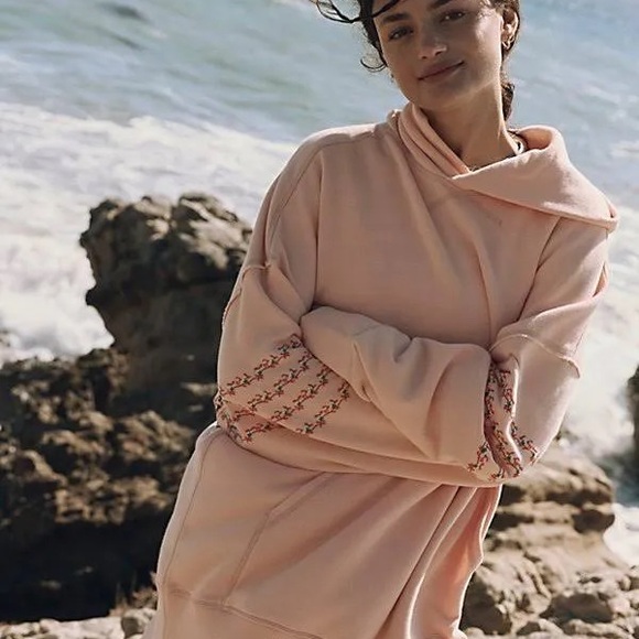 Free People At My Best Embroidered Hoodie - Picture 2 of 8